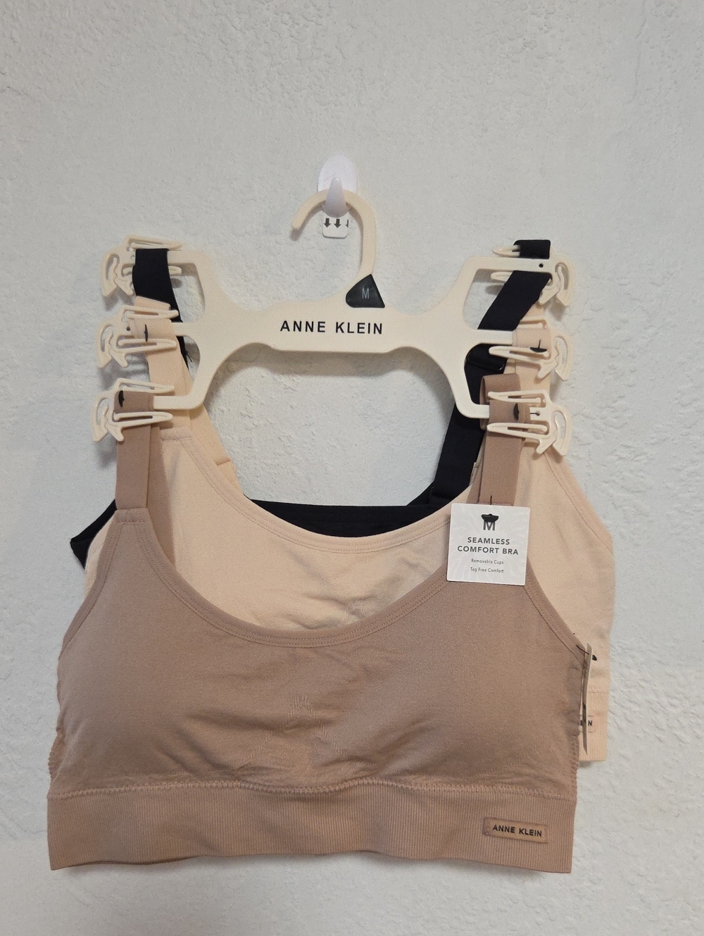 NWT "Anne Klein" Seamless Comfort Bras (Set Of 3) Woman's Size Medium